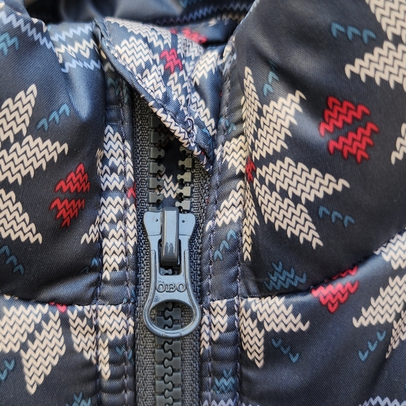 Old Navy Girls M(8) Vest Fair Isle Zip Frost Free Pockets Quilted Fleece-Lined - Picture 7 of 16